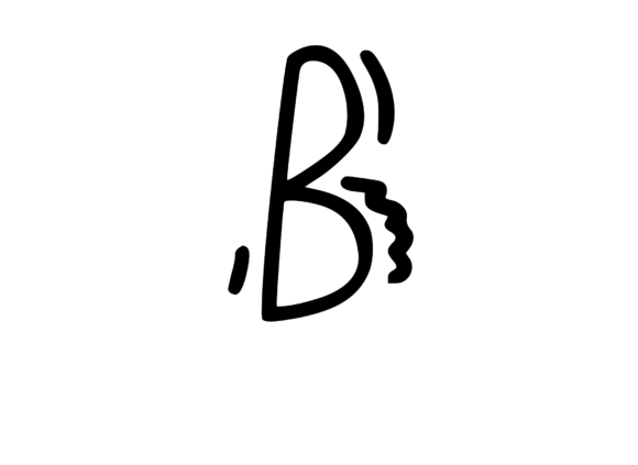 Crazy Funky Dancing Mono Letter SVG B