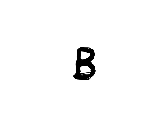 Hand Drawn Chalk Effect Mono B