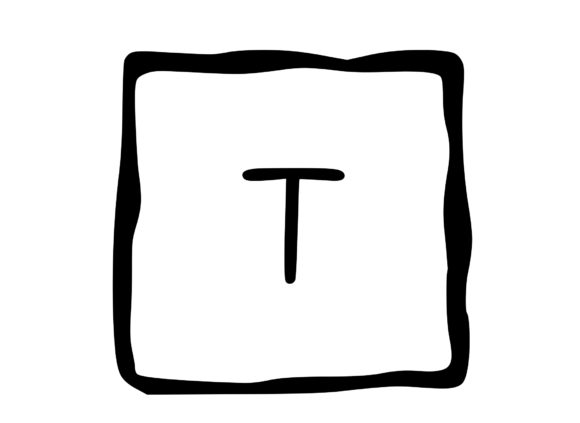 Hand Drawn Outlined Frame with Mono T: Review