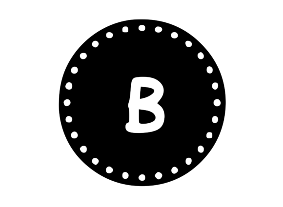 Mono Minted Gold Coin Letter SVG B: Hands-On Design Review