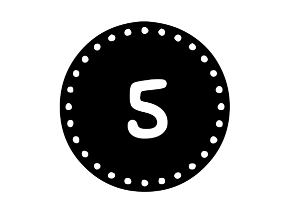 Mono Minted Gold Coin Number SVG Five: A Designer's Review